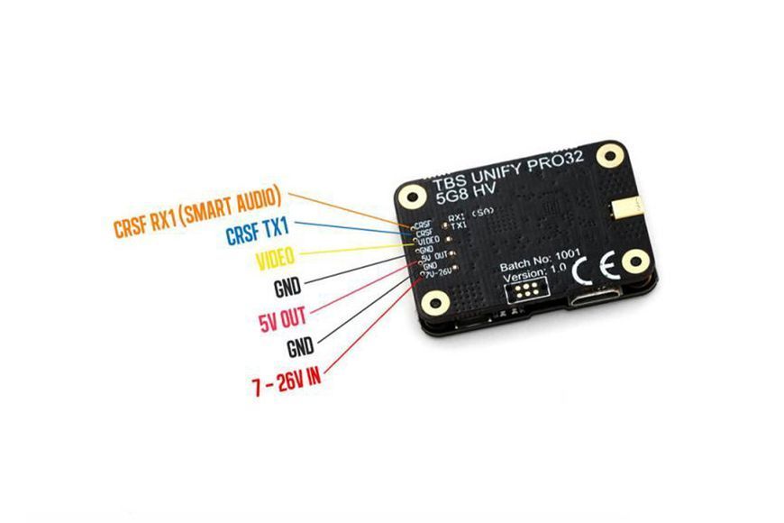 Відеопередавач TBS Unify Pro32 HV 5,8 ГГц (MMCX) TBS-UNIFY-PRO32HV-MMCX фото