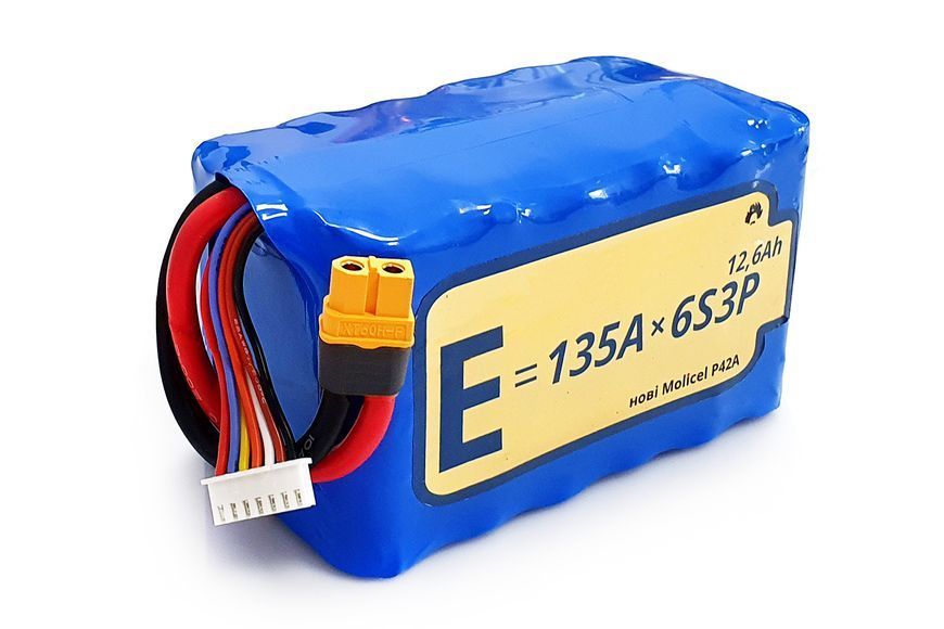 Акумуляторна батарея для дрона 6S3P Energy Life 12600мАг 135А Moliсel 21700-P42A Li-Ion ENL-6S3P-21700-P42A-001 фото