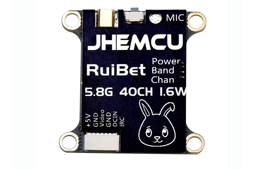Відеопередавач FPV JHEMCU Tran-3016W 5.8GHz 25-1600mW 40 каналів JHE-TRAN-3016W фото