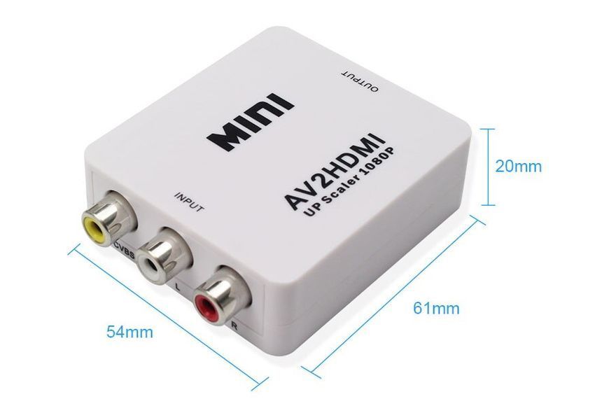 Конвертер відеосигналу ReadyToSky MINI AV RCA - HDMI RTS-AV2HDMI фото