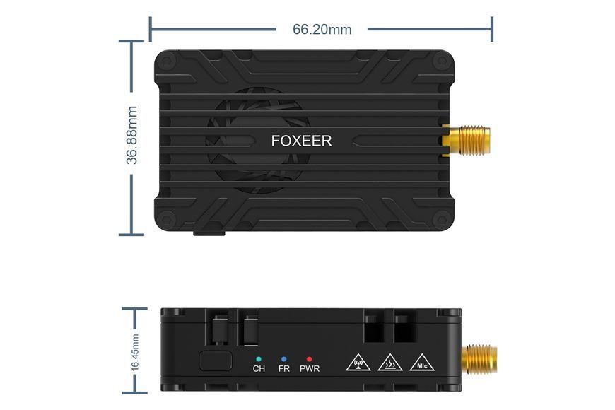 Відеопередавач Foxeer Reaper Infinity 4.9-6.0GHz 80 каналів 10W FOX-MR1841 фото