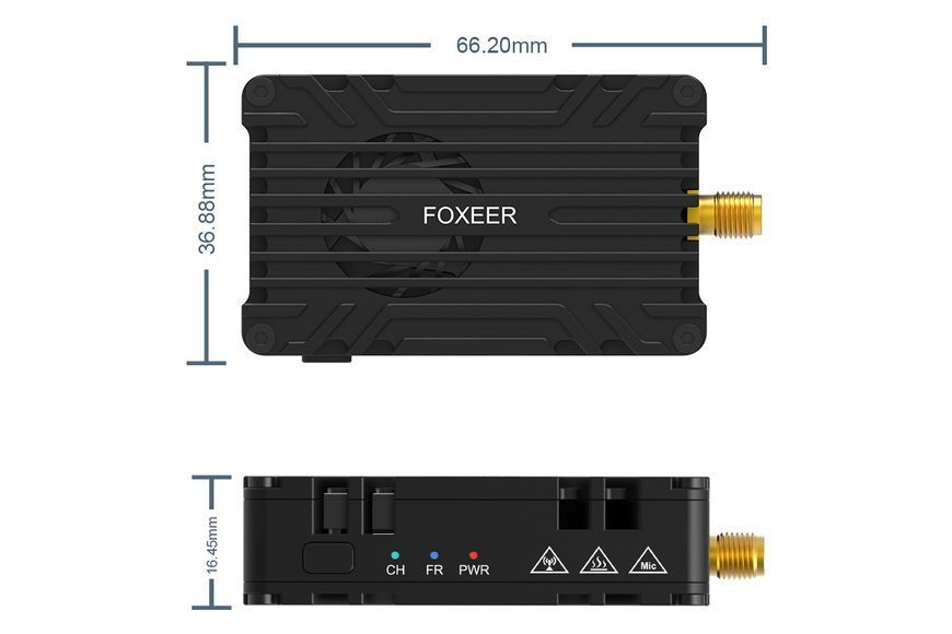 Відеопередавач Foxeer Reaper Infinity v2 4.9-6.0GHz 80Ch 5W FOX-MR1839 фото