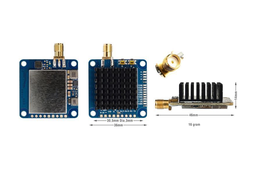 Видеопередавач VTX-1G3TE V2 9CH 1.2-1.3GHz VTX-1G3TE-V2 фото