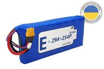 Акумуляторна батарея 2S4P Energy Life 19400мАч LG 21700-M50 Li-Ion 12AWG XT60-F ENL-2S4P-21700-M50-001 фото
