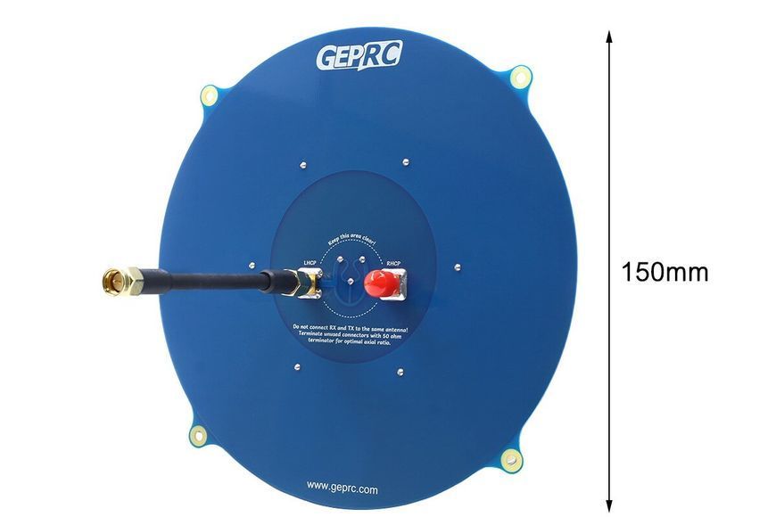 Антена 5.8GHz GEPRC Triple Feed Patch Array 14dBi (RPSMA) GEP-TFPA-RPSMA фото
