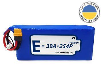 Акумуляторна батарея 2S4P Energy Life 21700-50E Li-Ion 12AWG XT60-F (001) ENL-2S4P-21700-50E-001 фото